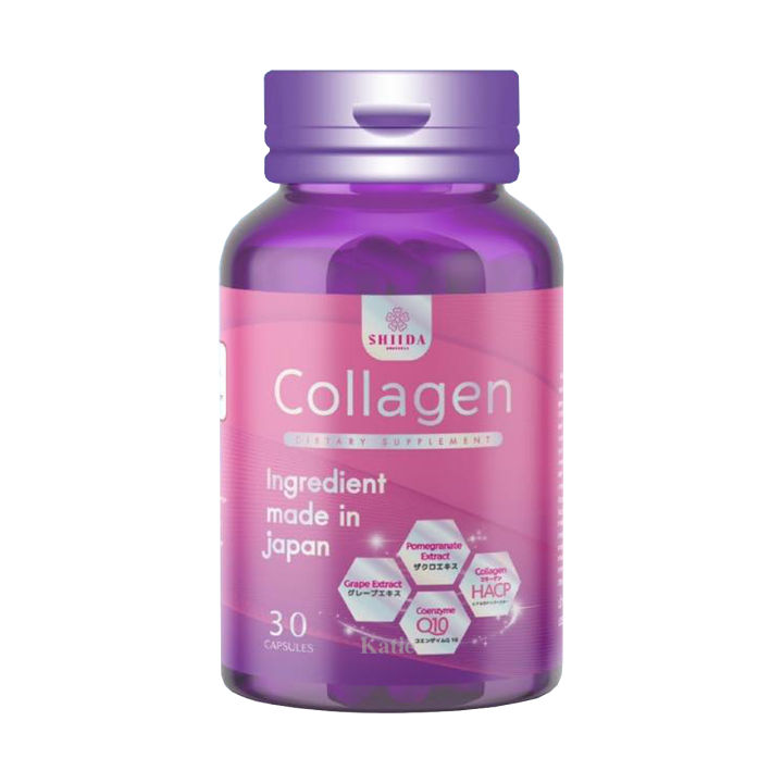 รุ่นใหม่-shiida-collagen-ชิดะ-คอลลาเจน-hacp-อิมพอร์ตจากญี่ปุ่น-ขนาด-30-แคปซูล