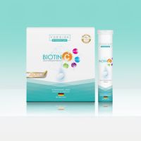 Biotin C วิตามินเม็ดฟู่ลดผมร่วง สูตรใหม่เพิ่ม B12 จาก Vdesign