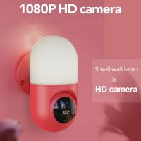 【☃】 ssmobile Store 1080P HD Wall Camera Smart PTZ Panoramic Cam พร้อม Night Vision Motion Detection Home Security เว็บแคมรองรับ TF Storage