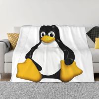 Ready Stock Linux Tux Blanket Bedspread On The Bed Plush Bed Covers For Double Bed Baby Blanket