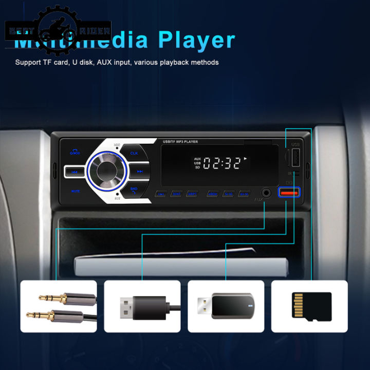 mp3สเตอริโอวิทยุรถยนต์อัตโนมัติ12v-รองรับผู้เล่นโทรศัพท์ไร้สายอินพุตวิทยุ-fm-tf-eq-ที่ชาร์จ-usb-คู่