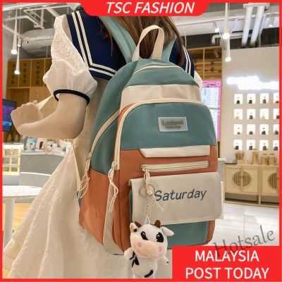 【hot sale】✳❖ C16 TSCfashion 2023 New Schoolbag Girls Lightweight Large Capacity Backpack Japanese Trend Backpack