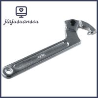 JIAJUSUANSOU ประแจตะขอเกี่ยวเหยื่อกลมสีเงิน1 1/4-3 "(32-76มม.) ประแจเครื่องมือประแจปรับได้สำหรับเครื่องมือเครื่องจักร