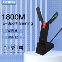 WiFi 6 USB Adapter 1800Mbps 2.4G5GHz Dual Band 802.11AX Wireless Wi-Fi Dongle Network Card USB 3.0 WiFi Adapter For Windows 11