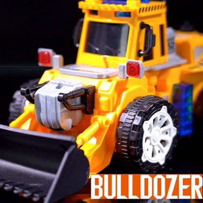 เครื่องขุดดินของเล่นของแท้คุณภาพสูงรถถังของเล่นหุ่นยนต์ของเล่นมีสีสัน LED สำหรับเด็กผู้ชายเด็กชายของเล่นของขวัญ