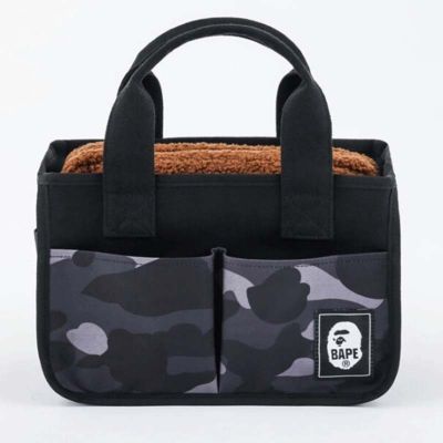 ✔♚✼ Japanese-style appendix tide brand monkey camouflage unisex handbag two-piece multi-functional retro student handbag