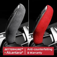 สติกเกอร์ติดมือจับยกเกียร์รถยนต์ของ Alcantara ที่หุ้มคันโยก Gear Head ตกแต่งสำหรับ BMW G30 G38 G32 G01 G02 G08 G11 G12 X3 X4 6Gt