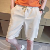 กางเกงขาสั้นแบบลำลองฤดูร้อนของผู้ชาย/กางเกงขาสั้นฮาร์ลานกางเกงเอวยืดหลวมระบายอากาศได้ดี S-3XL กางเกงขาสั้นชายหาดสไตล์เกาหลี