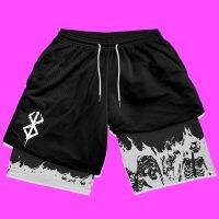 Y2K Summer Men Streetwear Anime High Waist Oversize Breathable Gym Short Pants Training Fitness Workout Track Shorts ClothesTH