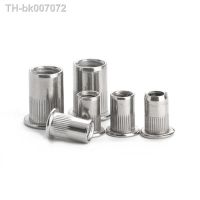 №  Rivet nuts M3 M4 M5 M6 M8 M10 M12 Nut 304 stainless steel Knurled Nuts rivnut flat head threaded rivet nut cap nuts insert