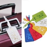 【DT】 hot  Name Luggage Tags For Women Men Travel Accessories Unisex Portable Label Suitcase ID Address Holder Letter Baggage Boarding Gift