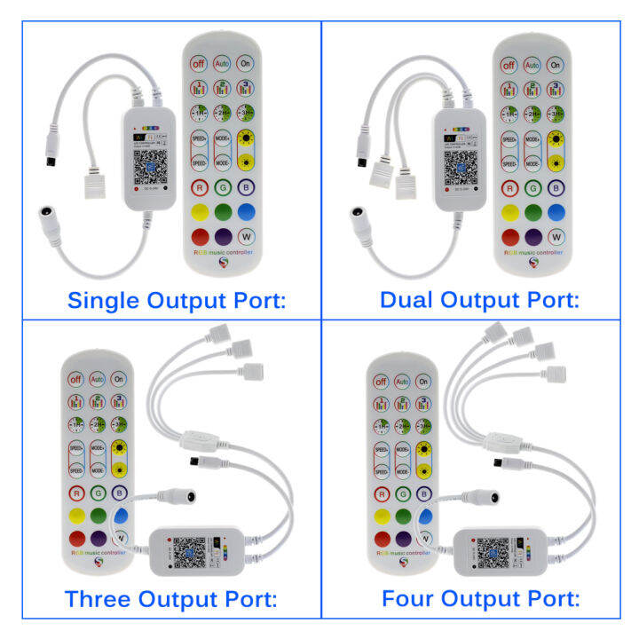 wifi-rgb-ตัวควบคุมไฟ-led-5v-24v-ir-รีโมทควบคุมการหรี่ไวไฟไร้สายอัจฉริยะ-รีโมตควบคุมเพลงทำงานร่วมกับ-app-สำหรับ-rgb-แถบไฟ-led