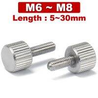 304 Stainless Steel Thumb Screws knurled Head Manual Screw Machinery Tool Metric Manual Adjustment Screw GB835 M2.5 M3 M4 M5 M6