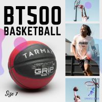 TARMAK ลูกบาสเก็ตบอลเบอร์ 7 สำหรับผู้ใหญ่รุ่น BT500 Grip (สีดำ/แดง) ( BT500 Grip Adult Size 7 Basketball - Noir Rouge ) ลูกบาส ลูกบาสเก็ตบอล บาสเกตบอล Basketball