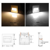 10ชิ้นโคมไฟติดผนัง LED บันไดและขั้นตอนแสงกลางคืนบันไดนั่งห้องโถงทางเดินบันไดมุมห้องนั่งเล่นเชิงเทียนตกแต่งห้องสีขาว