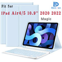 5th iPad 4th รุ่น10.9นิ้วที่คลุมคีย์บอร์ดบลูธูทไร้สายเคสคีย์บอร์ด2022 2020พร้อมฝาครอบแท็บเล็ตที่ใส่ดินสอสำหรับ iPad 5th อากาศ Gen 2022พร้อมถอดแม่เหล็ก