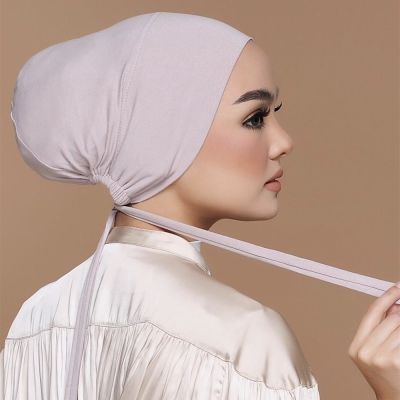 【YF】 Headscarf Hijab Bonnet Female Turban Hat Ladies Headband Cap Muslim Womens Under Scarf Caps Soft Cotton Inner Hijabs