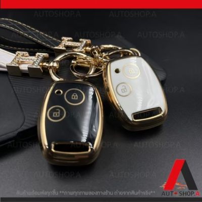 เคสกุญแจรถ กรอบกุญแจ HONDA ACCORD 2008-2012, JAZZ ,CITY TOP, CRV , CIVIC 2006-2011 แบบ 2ปุ่ม ปลอกกุญแจ กรอบกุญแจรถยนต์ TPU