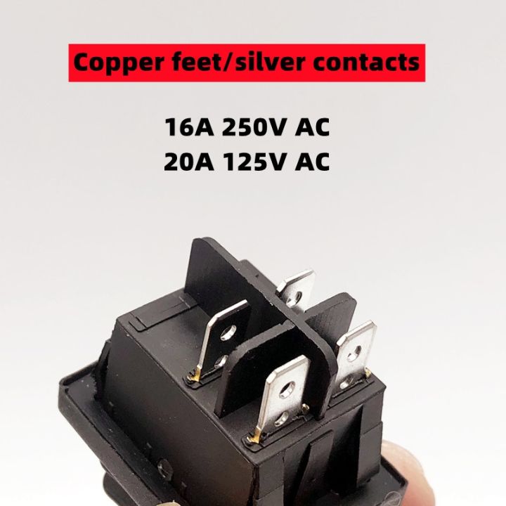 kcd4-stainless-steel-waterproof-rocker-switch-on-off4-6pin-electrical-equipment-switch-with-led-power-supply-16a-250v-20a-125vac