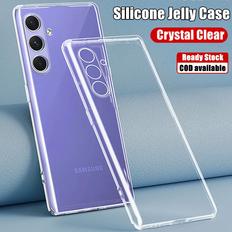 For Samsung Galaxy A54 5G Case, Slim Clear Silicone Shockproof Gel Phone  Cover