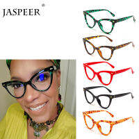 JASPEER Trendy Cat Eye Reading Glasses Women Retro Leopard Eyeglasses Presbyopia Reader Vintage Reading Glasses +1.0 to 4.0