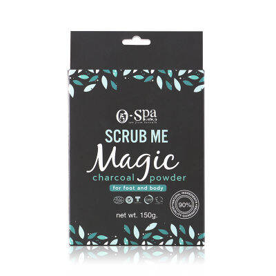 New Product!! Scrub Me- Magic charcoal powder for foot and body ผงแช่ตัวและเท้า สารสกัดจากธรรมชาติ 90%