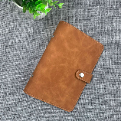 A6 Color PU Loose Leaf Binder Notebook Inner Core Cover Clip-on Leather Journal Agenda Planner Refill Office Stationery Supplies