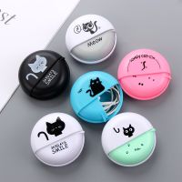 Round Earphone Case Multi-function ABS Wire Cable Organizer Rotary Storage Protective Data Line Box Headphone Storage Accessory Headphones Accessories