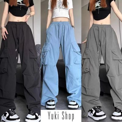 Yuki Shop Cargo pants💕Women's overalls straight legs leisure retro ...