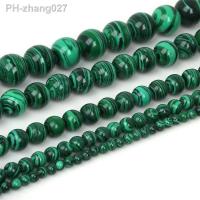 High Quality 4/6/8/10/12mm synthesis Malachite Round Loose Beads Stone Beads For DIY Bracelet Necklace Jewelry Findings