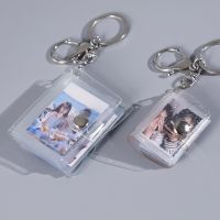 Mini 16pcs Pockets Photo Sticker &amp; Name ID Card 2 Inch Album Keychain Fashion Insert Picture For Family Lover Friend Memory Gift