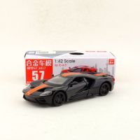 【✷】 Fashions King รถสำหรับโชว์รถโมเดลเหล็ก Ford GT อัลลอยด์แบบดึงถอยหลังได้1:42สำหรับของขวัญสำหรับเด็กเพื่อนของสะสม