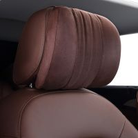 Car Memory Foam Headrest Neck Pillow Skin-friendly Suede For All Seasons Mercedes-Benz S-Class Maybach Design Seat Accessories Seat Cushions