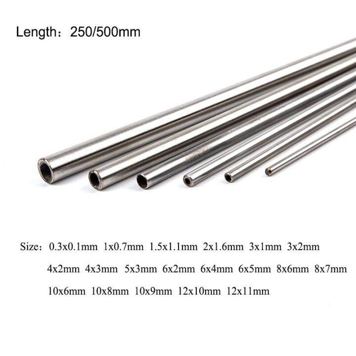 110pcs Length 250/500mm 304 Seamless Stainless Steel Capillary Tube