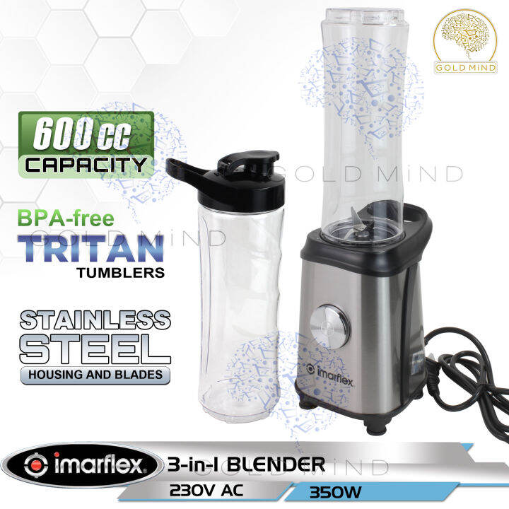 Imarflex Blender 3In1 Blender Blend To Go / FREE Tumbler / 230VAC
