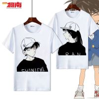 Detective Conan short-sleeved t-shirt loose men s and women s clothes ins Harajuku port style Japanese anim