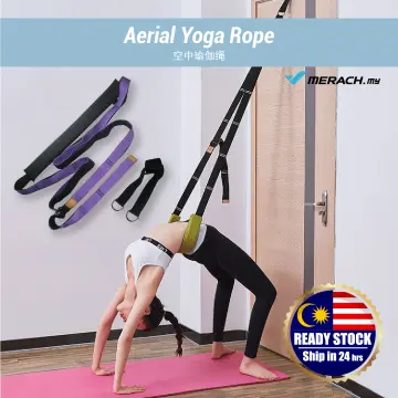 Adjustable Yoga Belt D-Ring Strap for Home Exercise Stretch