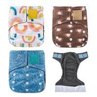 Happyflute New 3-15Kg Pure Print Bamboo Charcoal Hook&amp;Loop Pocket Baby Cloth Diaper Freeshipping