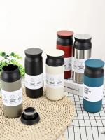 ┇❇ 500ml Thermos Cups Coffee Mug Insulated Water Bottle Stainless Steel Thermal Tumbler Vacuum Flask Portable Travel Office Mugs