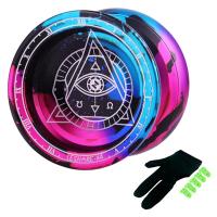 Professional Yoyo Alloy Unresponsive Yoyo 10 Ball Bearing Yoyo for Advanced Player Kids Beginner