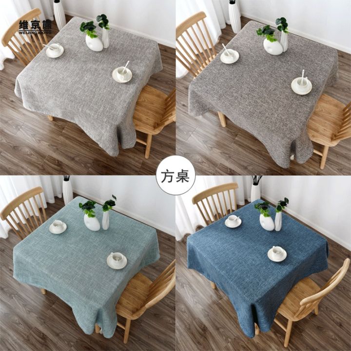 ผ้าปูโต๊ะผ้าลินินผ้าฝ้ายสแควร์-ผ้าโต๊ะสี่เหลี่ยม-ผ้าโต๊ะน้ำชาญี่ปุ่นสำหรับใช้ในบ้าน-ผ้าปูโต๊ะ-แผ่นรองจาน-ผ้าศิลปะร้าน-vwqso