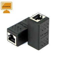 AKUBLT ตัวแยกสายเคเบิลเครือข่ายแบบทนความร้อนตัวแปลง Rj45เครื่องต่อสายอีเทอร์เน็ตหนึ่งต่อหนึ่งข้อต่อ Rj45