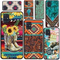 ❖❧ Western Cowgirl Cowboy Boho Aesthetic Phone Case For Samsung A72 A52 A42 A32 A12 A10 A20S A30 A50 A70 A20e A21S A11 A41 A51 A71