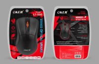 เมาส์ OKER L7-320 USB Optical Mouse 1200 dip (Black)