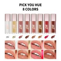 Shiny Lip Gloss Clear Tinted Jelly Lipstick 8 Colors Plumping Water Glow Lip Gloss Oil for Lasting Moisturizing Colors High Shine Clear Gloss Lip Lipstick improved