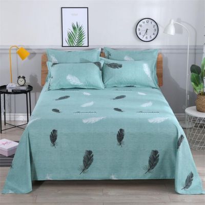 【jw】✓  Pattern Bed Sheet Set Soft Flat Sheets Roupa de cama Primavera Outono 3pcs