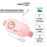 Máy Massage Làm Ấm Bụng ASAKI Đai Đeo Giảm Đau Bung Kinh Nguyệt Cho Phụ Nữ