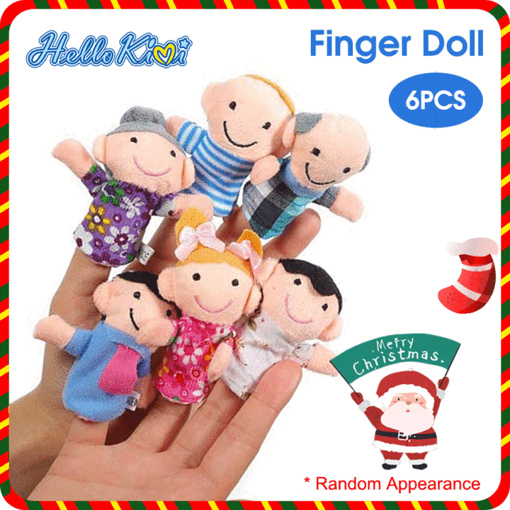 HelloKimi Finger Dolls Puppets Cartoon Animal Finger Toys Kids Finger Puppets Cute Educational