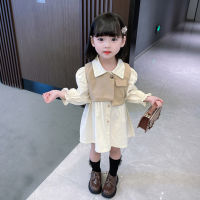 Kids Clothes Girls Dress + Vest Girl Clothes Spring Autumn Clothes For Girls Casual Style Kids Tracksuit