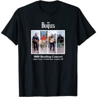 ROUND คอลูกเรือเสื้อยืด พิมพ์ลาย The Beatles Rooftop Concert 1969 สําหรับผู้ชาย-4XL  23AR